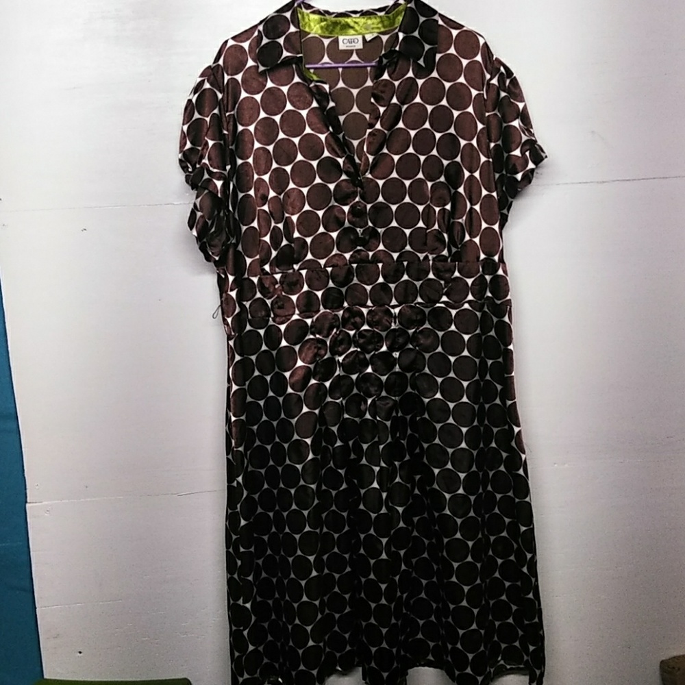 Brown Polka Dot Dress